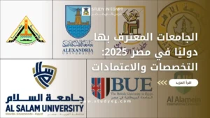 الجامعات المعترف بها دوليًا في مصر 2025