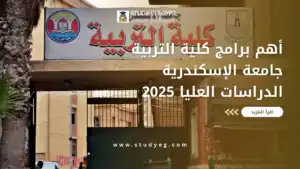 كلية التربية جامعة الإسكندرية الدراسات العليا