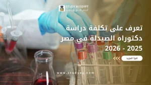 دراسة دكتوراه الصيدلة في مصر