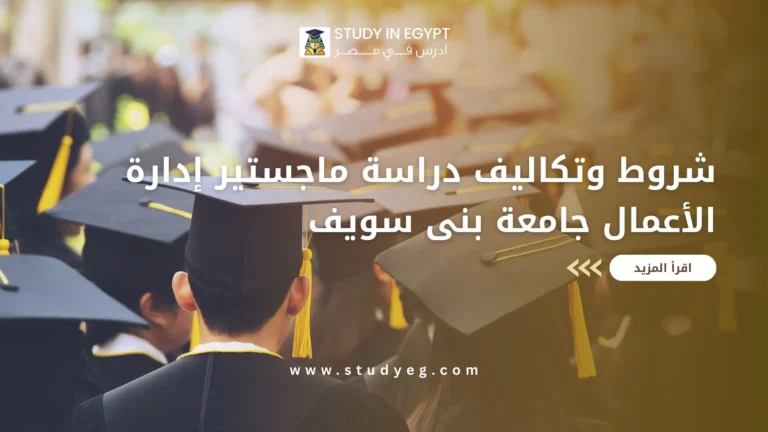 دراسة ماجستير ادارة الاعمال جامعة بنى سويف