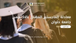 معادلة الماجستير المهني بالاكاديمي جامعة حلوان