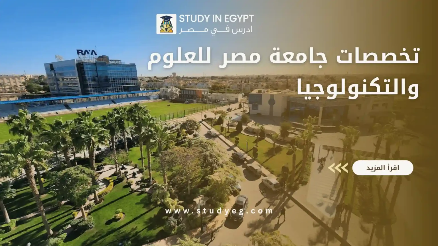 تخصصات جامعة مصر للعلوم والتكنولوجيا
