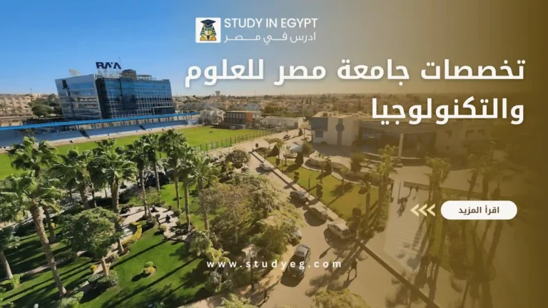 تخصصات جامعة مصر للعلوم والتكنولوجيا